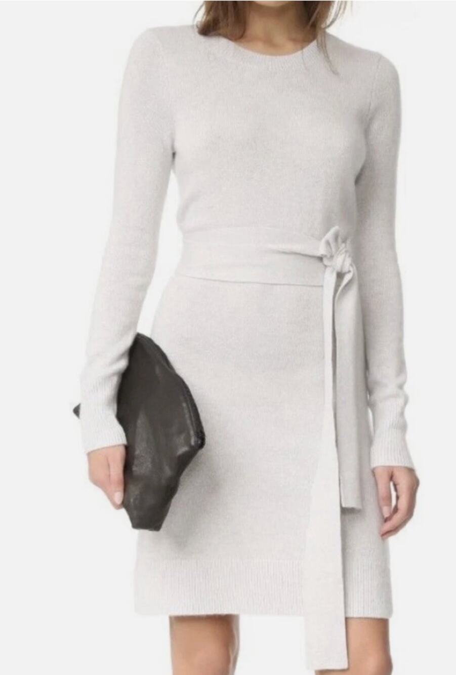 Club Monaco Remlee Cashmere Blend Belted Sweater Dress | Size M | Quiet Luxury